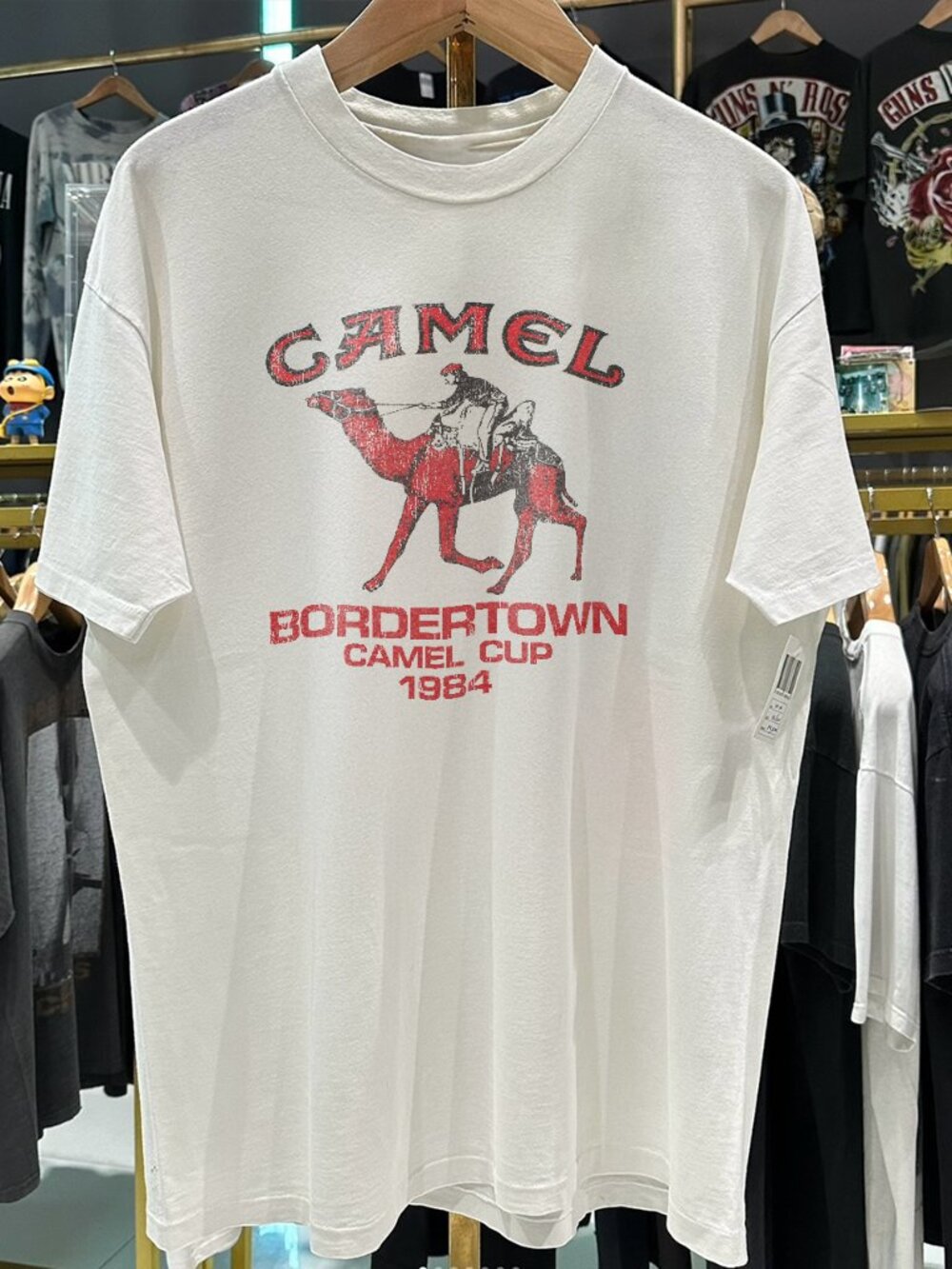 1984 Bordertown Camel Cup Australia Rare  White T-Shirt